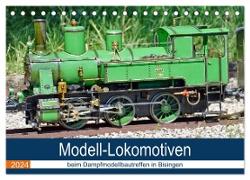 Modell-Lokomotiven beim Dampfmodellbautreffen in Bisingen (Tischkalender 2024 DIN A5 quer), CALVENDO Monatskalender