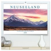 Neuseeland: Traumlandschaft zwischen Meer und Bergen (hochwertiger Premium Wandkalender 2024 DIN A2 quer), Kunstdruck in Hochglanz