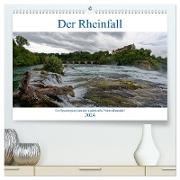 Der Rheinfall - Ein Spaziergang um das gigantische Naturschauspiel (hochwertiger Premium Wandkalender 2024 DIN A2 quer), Kunstdruck in Hochglanz