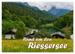 Rund um den Riessersee (Wandkalender 2024 DIN A2 quer), CALVENDO Monatskalender