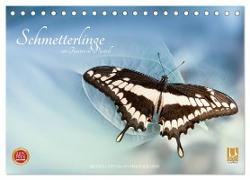 Schmetterlinge - ein Traum in Pastell (Tischkalender 2024 DIN A5 quer), CALVENDO Monatskalender