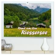 Rund um den Riessersee (hochwertiger Premium Wandkalender 2024 DIN A2 quer), Kunstdruck in Hochglanz