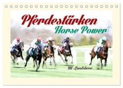 Pferdestärken Horse Power (Tischkalender 2024 DIN A5 quer), CALVENDO Monatskalender