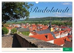 Rudolstadt - Mein Spaziergang durch den historischen Stadtkern (Wandkalender 2024 DIN A3 quer), CALVENDO Monatskalender