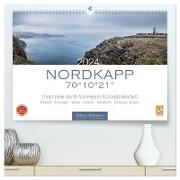 Nordkapp - Norwegens Küstenlandschaft (hochwertiger Premium Wandkalender 2024 DIN A2 quer), Kunstdruck in Hochglanz