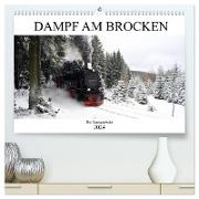Dampf am Brocken - Die Harzquerbahn (hochwertiger Premium Wandkalender 2024 DIN A2 quer), Kunstdruck in Hochglanz