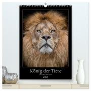 König der Tiere (hochwertiger Premium Wandkalender 2024 DIN A2 hoch), Kunstdruck in Hochglanz