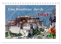 Eine Rundreise durch Tibet (Tischkalender 2024 DIN A5 quer), CALVENDO Monatskalender