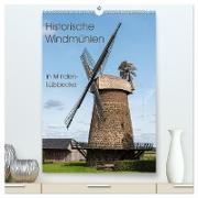 Historische Windmühlen in Minden-Lübbecke (hochwertiger Premium Wandkalender 2024 DIN A2 hoch), Kunstdruck in Hochglanz