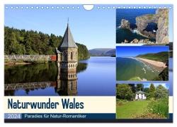 Naturwunder Wales (Wandkalender 2024 DIN A4 quer), CALVENDO Monatskalender
