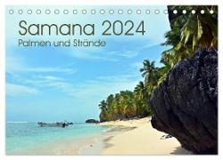 Samana - Palmen und Strände (Tischkalender 2024 DIN A5 quer), CALVENDO Monatskalender