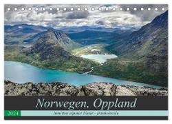 Norwegen, Oppland (Tischkalender 2024 DIN A5 quer), CALVENDO Monatskalender