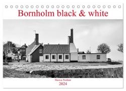 Bornholm black & white (Tischkalender 2024 DIN A5 quer), CALVENDO Monatskalender