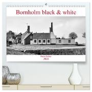 Bornholm black & white (hochwertiger Premium Wandkalender 2024 DIN A2 quer), Kunstdruck in Hochglanz
