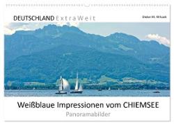Weißblaue Impressionen vom CHIEMSEE Panoramabilder (Wandkalender 2024 DIN A2 quer), CALVENDO Monatskalender