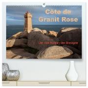 Côte de Granit Rose - Der rote Norden der Bretagne (hochwertiger Premium Wandkalender 2024 DIN A2 quer), Kunstdruck in Hochglanz