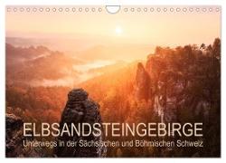 Elbsandsteingebirge: Unterwegs in der Sächsischen und Böhmischen Schweiz (Wandkalender 2024 DIN A4 quer), CALVENDO Monatskalender