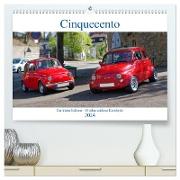 Cinquecento Der kleine Italiener - 60 Jahre zeitloses Kultobjekt (hochwertiger Premium Wandkalender 2024 DIN A2 quer), Kunstdruck in Hochglanz