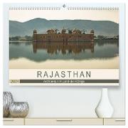 Rajasthan - Architektur im Land der Könige (hochwertiger Premium Wandkalender 2024 DIN A2 quer), Kunstdruck in Hochglanz