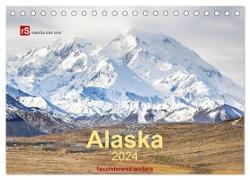 Alaska 2024 - faszinierend anders (Tischkalender 2024 DIN A5 quer), CALVENDO Monatskalender