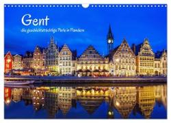 Gent - die geschichtsträchtige Perle in Flandern (Wandkalender 2024 DIN A3 quer), CALVENDO Monatskalender