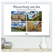 Wasserburg am Inn (hochwertiger Premium Wandkalender 2024 DIN A2 quer), Kunstdruck in Hochglanz