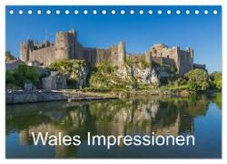 Wales Impressionen (Tischkalender 2024 DIN A5 quer), CALVENDO Monatskalender