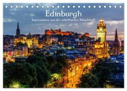 Edinburgh - Impressionen aus der schottischen Hauptstadt (Tischkalender 2024 DIN A5 quer), CALVENDO Monatskalender