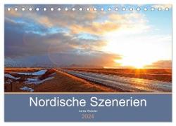 Nordische Szenerien (Tischkalender 2024 DIN A5 quer), CALVENDO Monatskalender