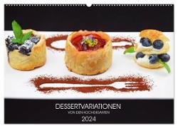 DESSERTVARIATIONEN (Wandkalender 2024 DIN A2 quer), CALVENDO Monatskalender