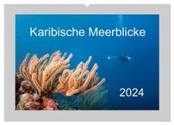 Karibische Meerblicke (Wandkalender 2024 DIN A2 quer), CALVENDO Monatskalender