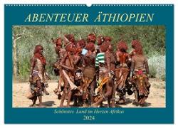 Abenteuer Äthiopien (Wandkalender 2024 DIN A2 quer), CALVENDO Monatskalender