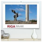 Riga ¿ Mittelalter, Jugendstil, Sozialismus und Moderne (hochwertiger Premium Wandkalender 2024 DIN A2 quer), Kunstdruck in Hochglanz