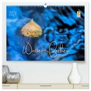 Wasser-Farben (hochwertiger Premium Wandkalender 2024 DIN A2 quer), Kunstdruck in Hochglanz