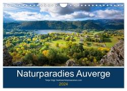 Naturparadies Auvergne (Wandkalender 2024 DIN A4 quer), CALVENDO Monatskalender