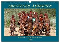 Abenteuer Äthiopien (Wandkalender 2024 DIN A3 quer), CALVENDO Monatskalender