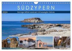 Südzypern, sonnige Mittelmeerinsel mit bewegter Historie (Wandkalender 2024 DIN A4 quer), CALVENDO Monatskalender