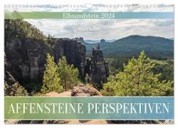 Affensteine Perspektiven - Elbsandstein (Wandkalender 2024 DIN A3 quer), CALVENDO Monatskalender