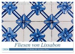 Fliesen von Lissabon (Tischkalender 2024 DIN A5 quer), CALVENDO Monatskalender