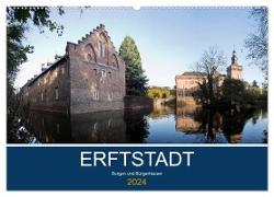 ERFTSTADT - Burgen und Bürgerhäuser (Wandkalender 2024 DIN A2 quer), CALVENDO Monatskalender