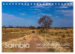 Sambia - ein großartiges Land (Tischkalender 2024 DIN A5 quer), CALVENDO Monatskalender