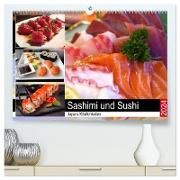 Sashimi und Sushi. Japans Köstlichkeiten (hochwertiger Premium Wandkalender 2024 DIN A2 quer), Kunstdruck in Hochglanz