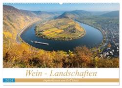 Wein - Landschaften (Wandkalender 2024 DIN A2 quer), CALVENDO Monatskalender