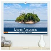 Mythos Amazonas - Naturparadies Brasiliens (hochwertiger Premium Wandkalender 2024 DIN A2 quer), Kunstdruck in Hochglanz