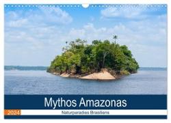 Mythos Amazonas - Naturparadies Brasiliens (Wandkalender 2024 DIN A3 quer), CALVENDO Monatskalender