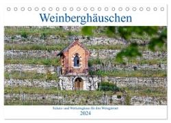 Weinberghäuschen - Schutz- und Werkzeughaus für den Weingärtner (Tischkalender 2024 DIN A5 quer), CALVENDO Monatskalender