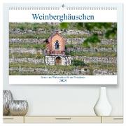 Weinberghäuschen - Schutz- und Werkzeughaus für den Weingärtner (hochwertiger Premium Wandkalender 2024 DIN A2 quer), Kunstdruck in Hochglanz