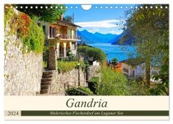 Gandria - Malerisches Fischerdorf am Luganer See (Wandkalender 2024 DIN A4 quer), CALVENDO Monatskalender