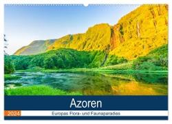 Azoren: Europas Flora- und Faunaparadies (Wandkalender 2024 DIN A2 quer), CALVENDO Monatskalender