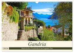 Gandria - Malerisches Fischerdorf am Luganer See (Wandkalender 2024 DIN A3 quer), CALVENDO Monatskalender